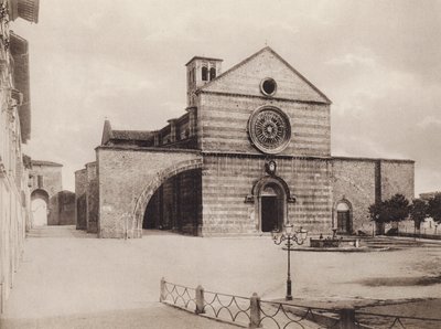 Assisi: Church and Convent of S Chiara, Filippo da Campello (s/h-bilde) av Italian Photographer