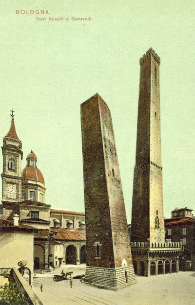 Bologna, Italia, Asinelli og Garisendi-tårnene av Italian Photographer