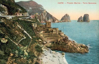 Capri, Italia, Little Marina, Torre Saracena av Italian Photographer