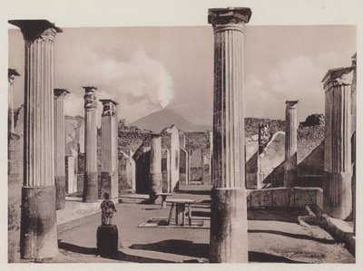 Casa Di Marco Olconio, House of Marcus Olconius (s/hvitt bilde) av Italian Photographer
