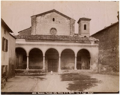 Church of Holy Spirit, Ravenna, Emilia-Romagna, Italia, fotografi av Pietro Poppi, Bologna, ca 1900 av Italian Photographer