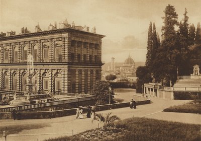 Firenze / Firenze: Palazzo Pitti, bakside (s/hvitt-bilde) av Italian Photographer