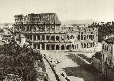 Flavisk amfiteater eller Colosseum av Italian Photographer