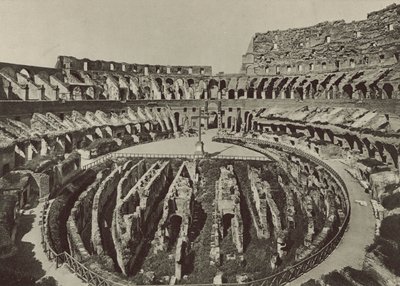 Flavian Amphitheatre eller Colosseum med de nye utgravningene av Italian Photographer