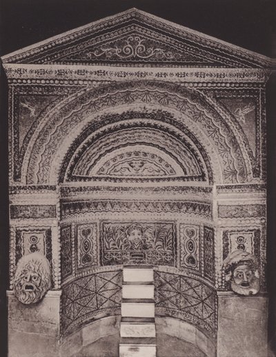 Grande Fontana, Great Fountain (s/hvitt bilde) av Italian Photographer