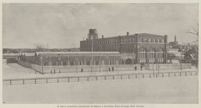 Edisons grandiose nye laboratorium i Lewellyn Park (Orange, New Jersey) av Italian Photographer