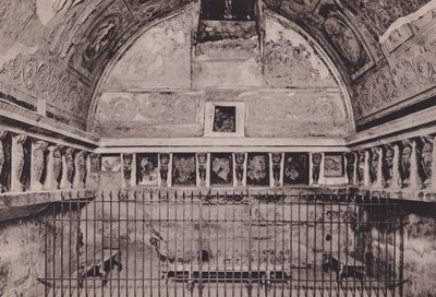 Interno Dei Bagni Del Foro, interiøret i forumets bad (s/hvitt-bilde) av Italian Photographer