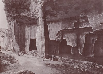 Italia: Syracuse, Latomia del Paradiso (s/hvitt bilde) av Italian Photographer
