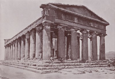 Italia: Concordia-tempelet, Agrigento (s/hvitt-bilde) av Italian Photographer