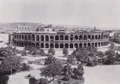 Italia: Verona, den romerske arenaen (s/hvitt bilde) av Italian Photographer