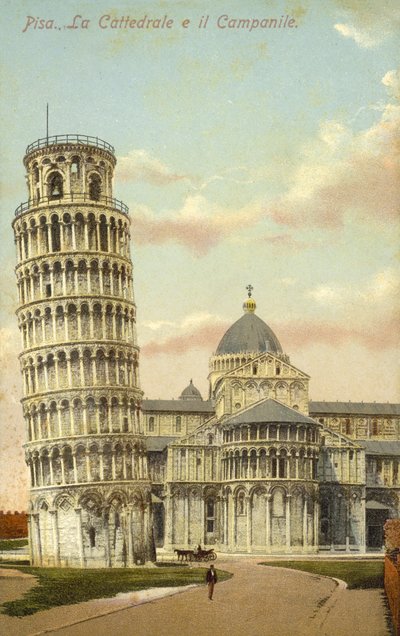Det skjeve tårnet i Pisa og Pisa katedral av Italian Photographer