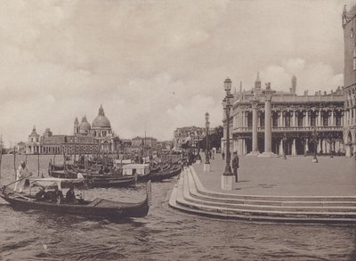 Pier, Dalla Riva Degli Schiavoni (s/h-bilde) av Italian Photographer