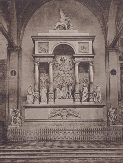 Monument til Titian (s/hvitt bilde) av Italian Photographer