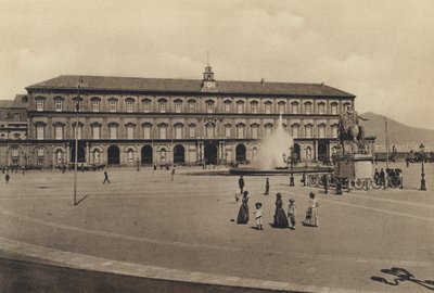 Napoli: Palazzo Reale (s/hvitt bilde) av Italian Photographer