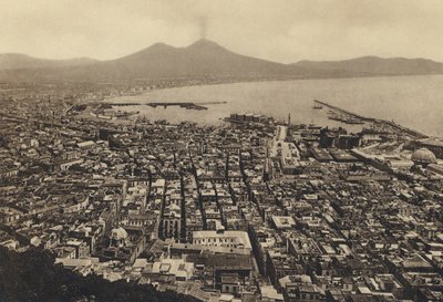 Napoli: Panorama Da S Martino (s/hvitt bilde) av Italian Photographer
