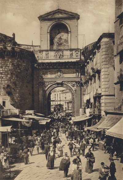Napoli: Porta Capuana (s/h foto) av Italian Photographer