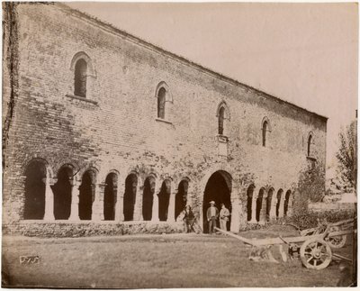 Palazzo della Ragione, Pomposa kloster, Emilia-Romagna, Italia, fotografi av Luigi Ricci, Ravenna av Italian Photographer