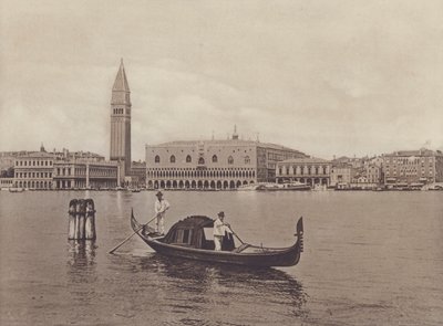 Panorama E Gondola (s/hvitt bilde) av Italian Photographer
