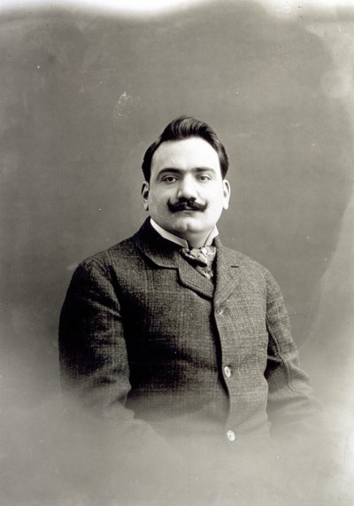 Portrett av Enrico Caruso, ca. 1900 av Italian Photographer