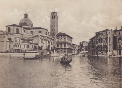 Rio Cannareggio og Palazzo Labia (s/h-bilde) av Italian Photographer