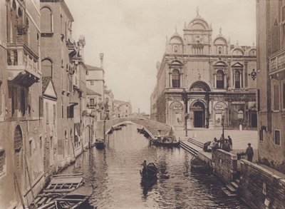 Rio Dei Mendicanti (s/h-bilde) av Italian Photographer