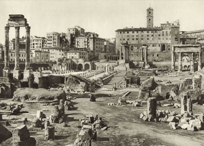 Forum Romanum og Basilica Julia av Italian Photographer