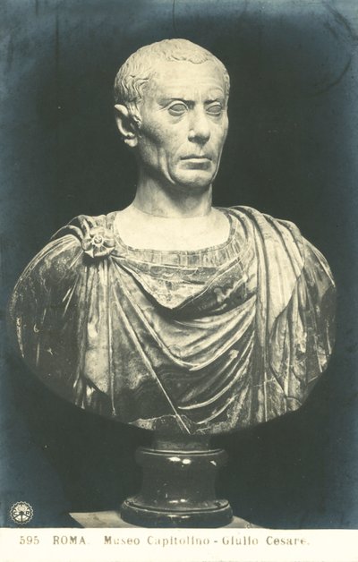 Roma, Capitoline Museum, Bust, Julius Caesar av Italian Photographer
