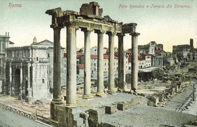 Roma, Italia, Forum Romanum, Saturn-tempelet av Italian Photographer
