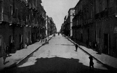 Taranto, Via Anfiteatro (s/h-bilde) av Italian Photographer