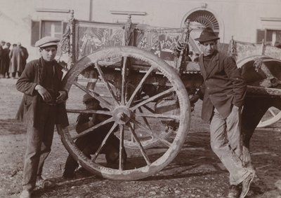 Typisk siciliansk vogn, 1920 av Italian Photographer