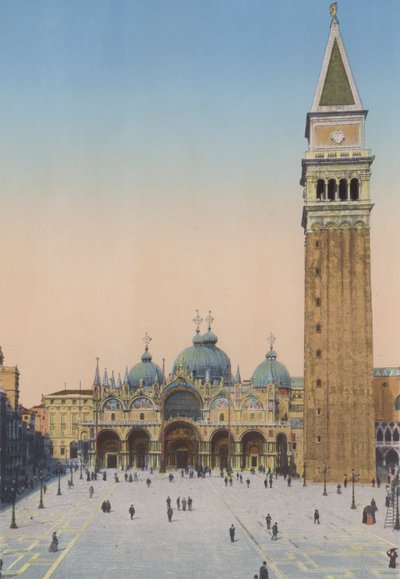 Venezia, San Marco-kirken og Campanile (farget bilde) av Italian Photographer