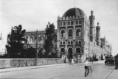 Venezia, Lido, Grand Hotel Excelsior (s/hvitt-bilde) av Italian Photographer