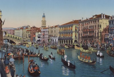 Venezia, Regattaer på Canal Grande (farget bilde) av Italian Photographer