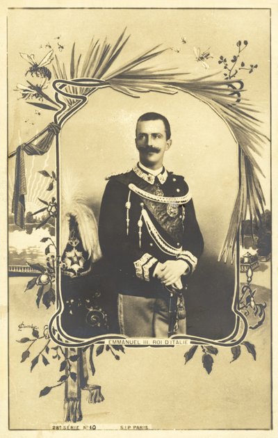 Victor Emmanuel III, konge av Italia av Italian Photographer