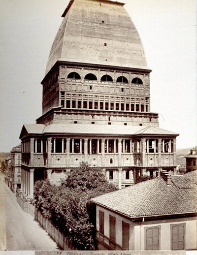 Utsikt over Antonellian Mole i Torino, ca. 1878 av Italian Photographer