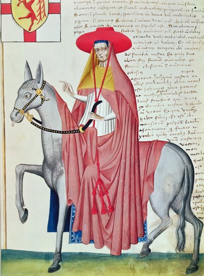 En biskop, fra 'Codex Capodilista' (vellum) av Italian School