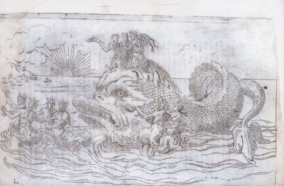 En fantastisk fiskevogn, 1579 av Italian School