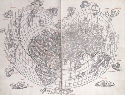 Et kart over verden, 1511 av Italian School