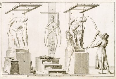 A Sculptors Studio, ca. 1800 av Italian School