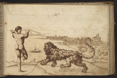 Legge til. 82955, f.124 Menneskelig skikkelse og en skapning (
