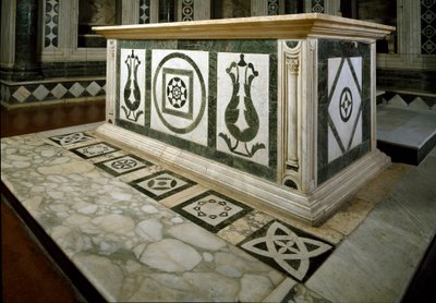 Apsidens alter i marmor (fotografi) av Italian School