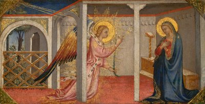 Annunciation, Firenze, tidlig på midten av 1400-tallet (tempera på panel) av Italian School