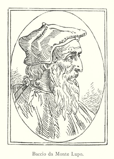 Baccio da Monte Lupo (engraving) av Italian School