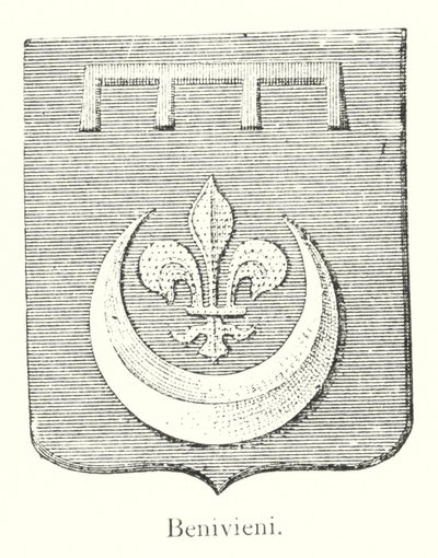 Benivieni (gravering) av Italian School