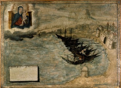 Båter kan svikte på land. Ex voto fra 1600-tallet av kirken Madonna dell