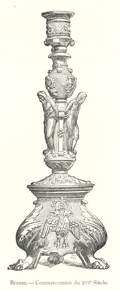 Bronse, begynnelsen av det XVI. århundre (gravering) av Italian School