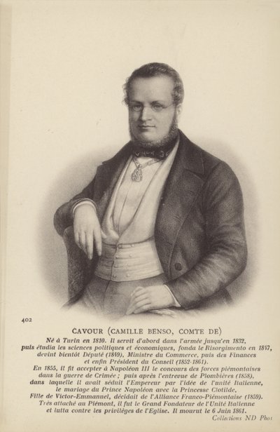 Camillo Benso av Italian School