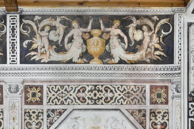 Carducci-rom, detalj (frisk) av Italian School