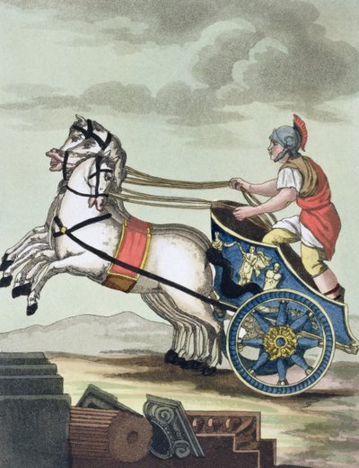 Charioteer, fra LAntica Roma, 1825 av Italian School