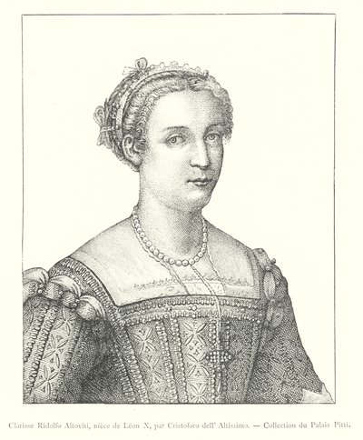 Clarisse Ridolfo Altoviti, niese av Leon X, av Cristoforo dell 